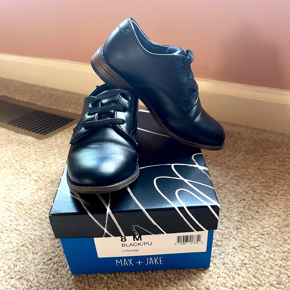Max + Jake - Black Lil Buckley Oxford - Size 8T
